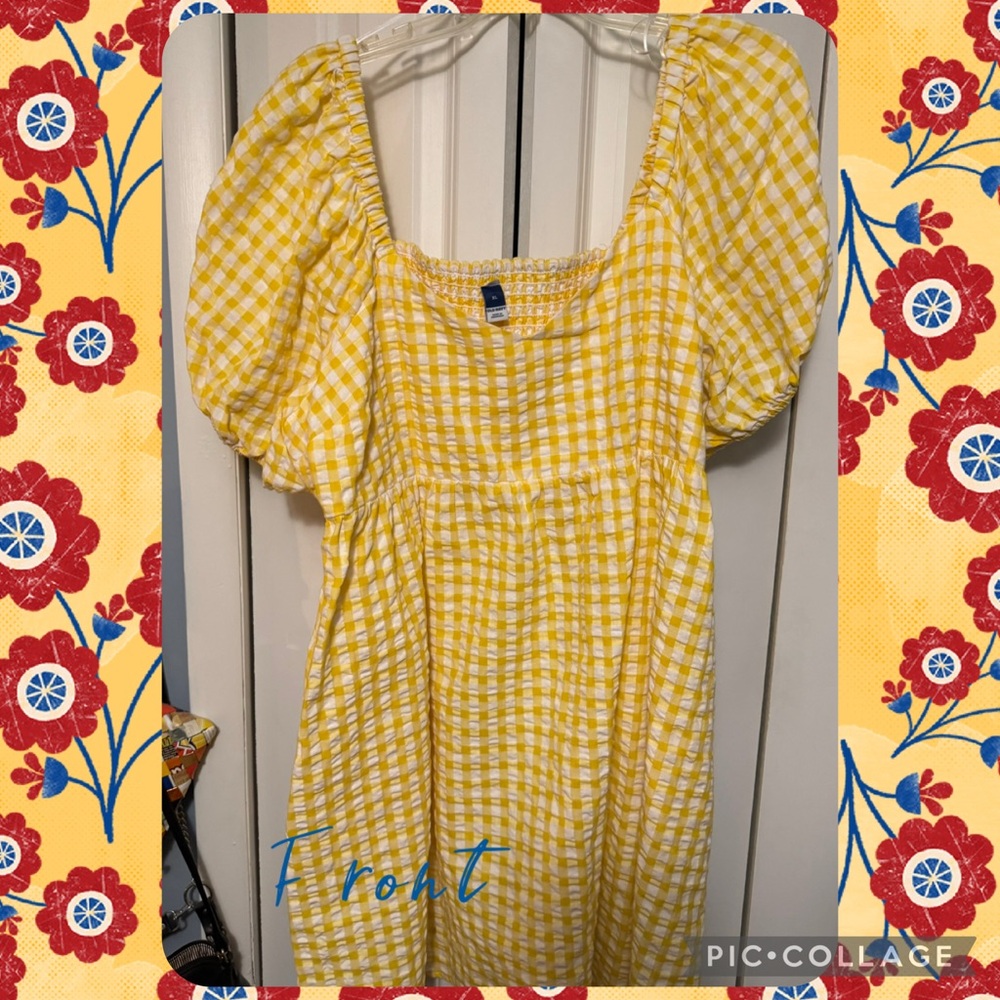 Yellow Gingham Dress